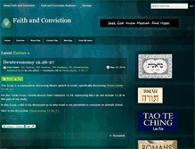 Tablet Screenshot of faithandconviction.org